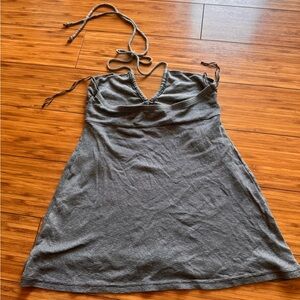 Michael Stars Strappy one size fits all Shiny Gray Halter EUC